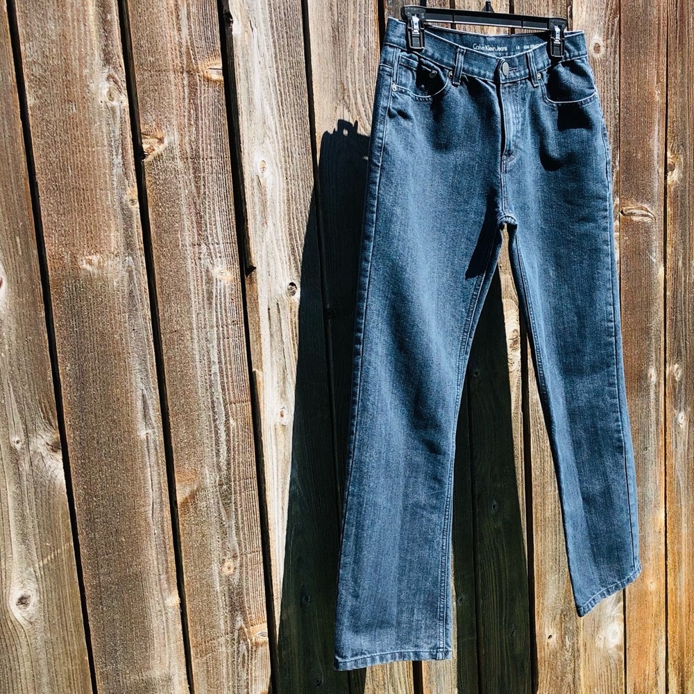 Calvin Klein Slim Straight Jeans size 18 - Picture 3 of 16